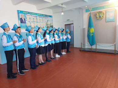 «Көк тудың желбірегені» патриоттық сынып сағаты